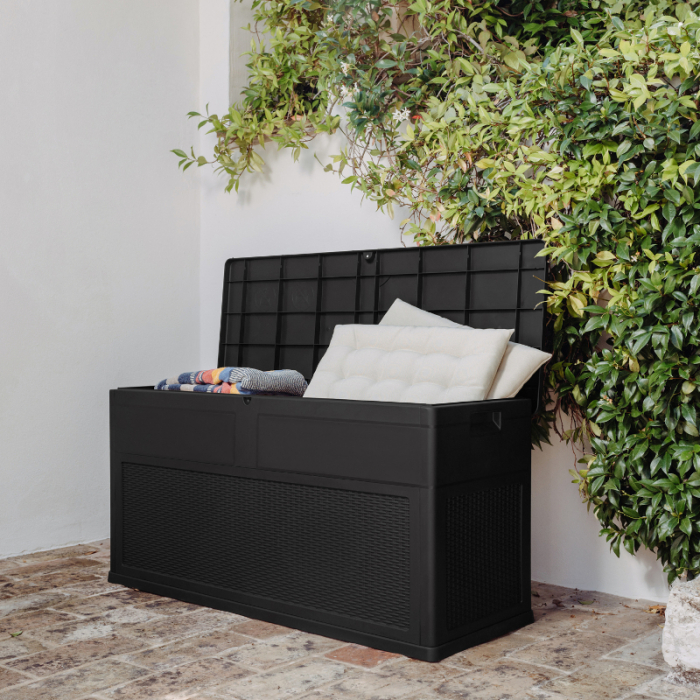 Lada depozitare plastic Toomax Toscana Negru pentru gradina 119x46x60 cm [4]