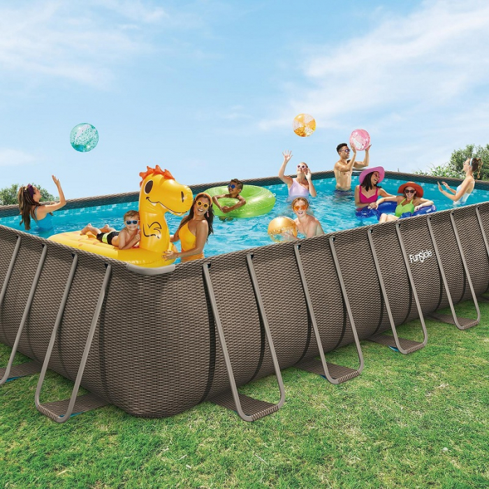 Piscina cadru metalic 732x366x132 cm FunSicle Oasis dreptunghiulara cu pompa de filtrare [2]