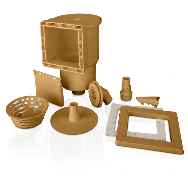 Set piscina metalica Gre rotunda cu pereti imitatie de lemn ф460 х h 120cm [6]