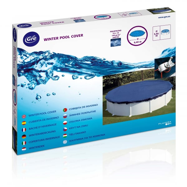Prelata de iarna pentru piscina ovala 500 x 300cm - 120g/m [1]