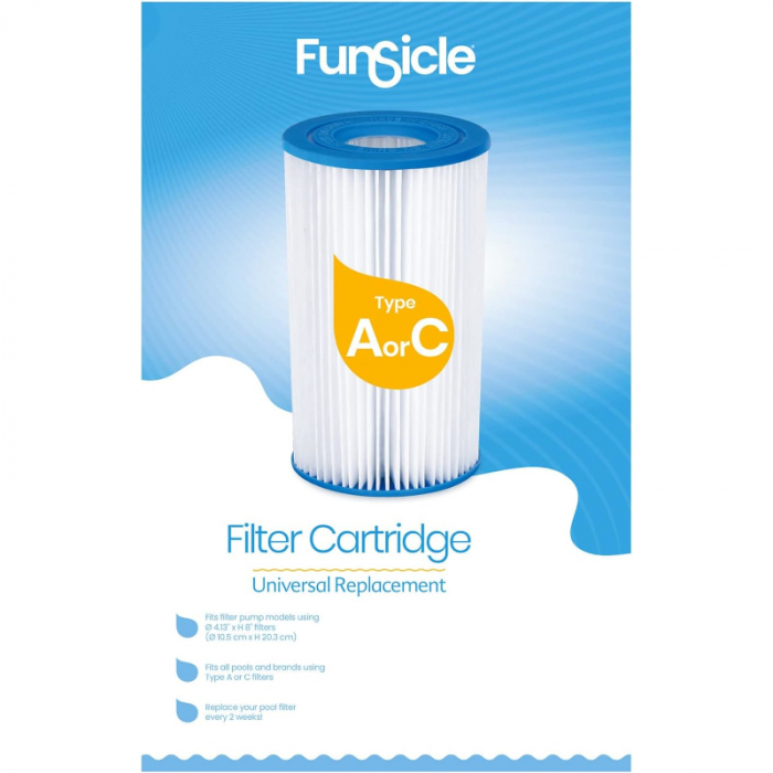Cartus filtru Tip "A/C" (D 10.5 cm / h 20.3 cm) pentru piscine [2]