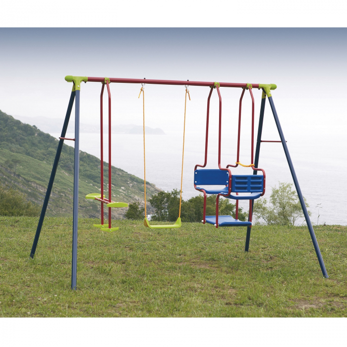 Set leagane copii cu 1 leagan tandem, 1 scaun si 1 gondola - 2 m [3]
