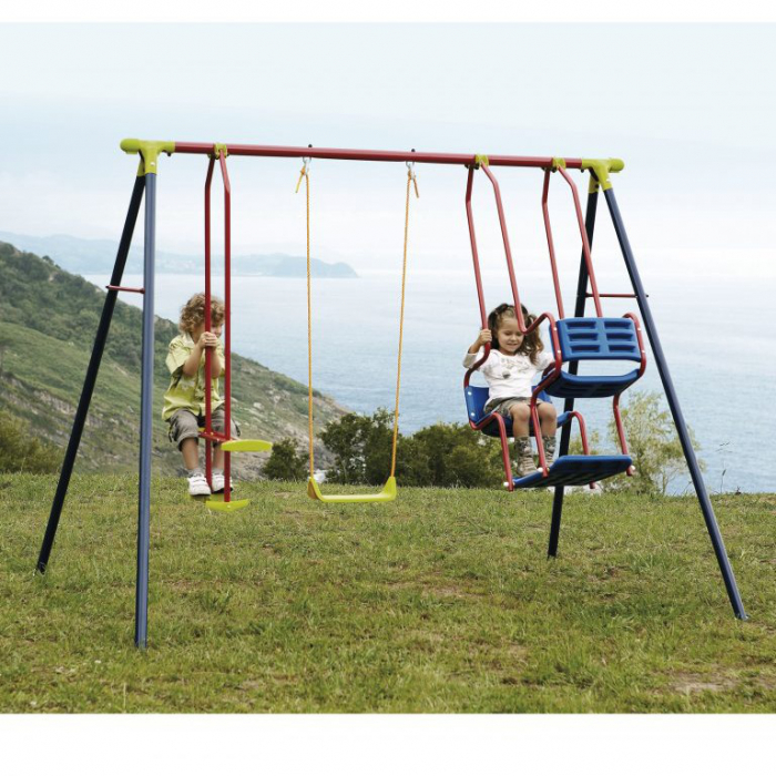 Set leagane copii cu 1 leagan tandem, 1 scaun si 1 gondola - 2 m [1]