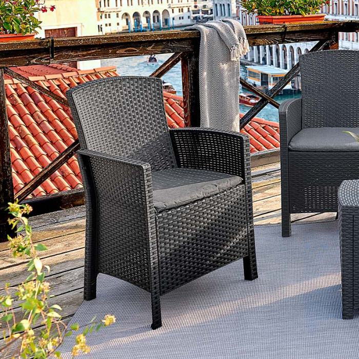 Set mobilier gradina 4 persoane Bica Lido 2 grafit [4]