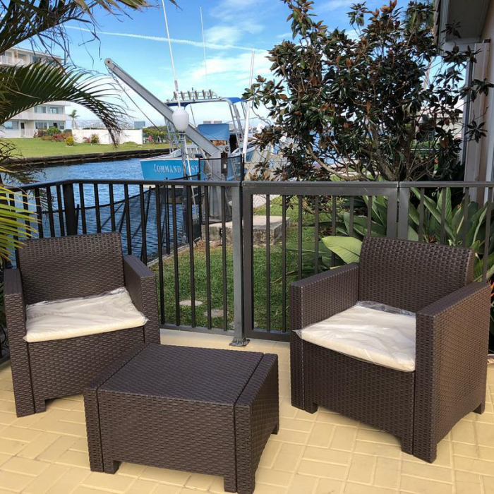 Set mobilier balcon 2 persoane Bica Nebraska Terrace maro [3]