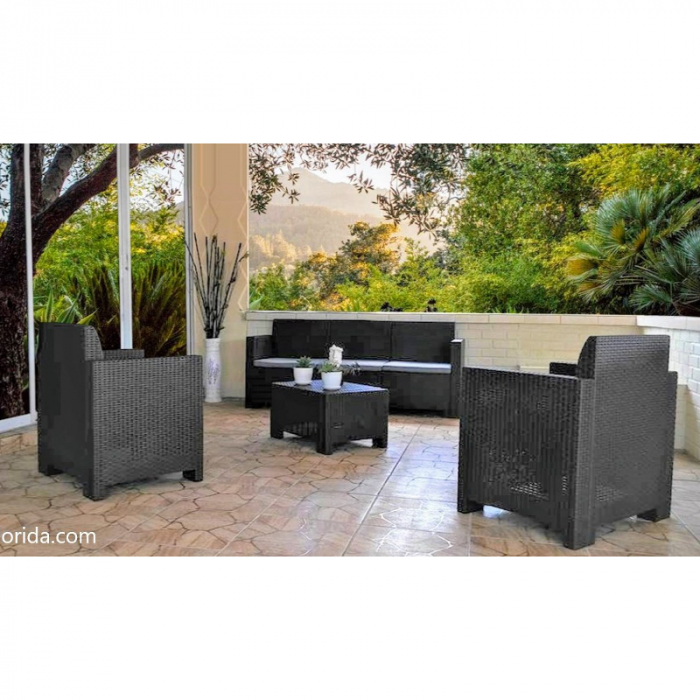 Set mobilier terasa 5 persoane Bica Nebraska 3 grafit [8]