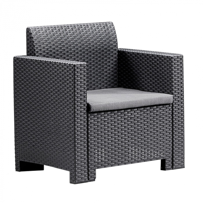 Set mobilier terasa 5 persoane Bica Nebraska 3 grafit [2]
