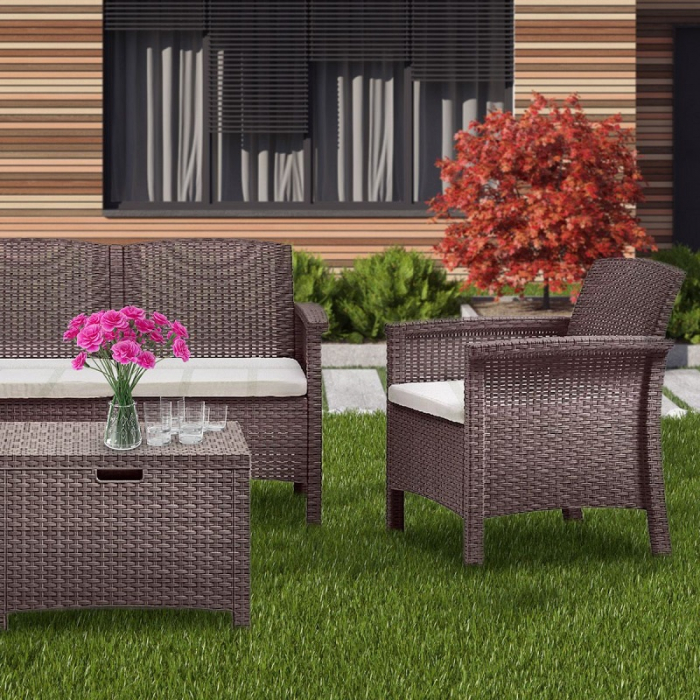 Set mobilier terasa pentru 5 persoane Bica Venezia 3 maro [2]