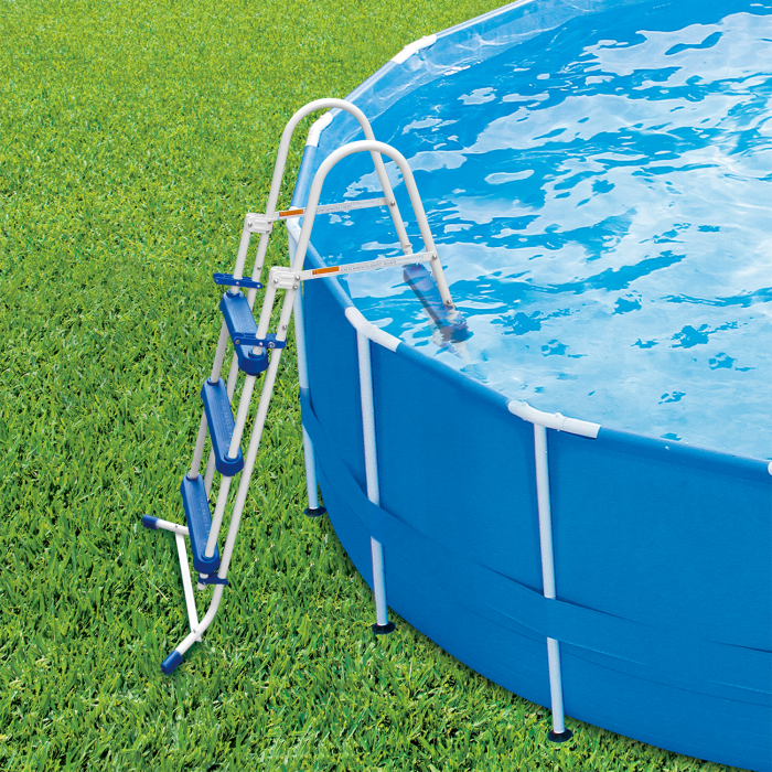Set piscina rotunda Activ Frame Blue 4,57 m x 1,22 cm cu cadru metalic Summer Waves [2]