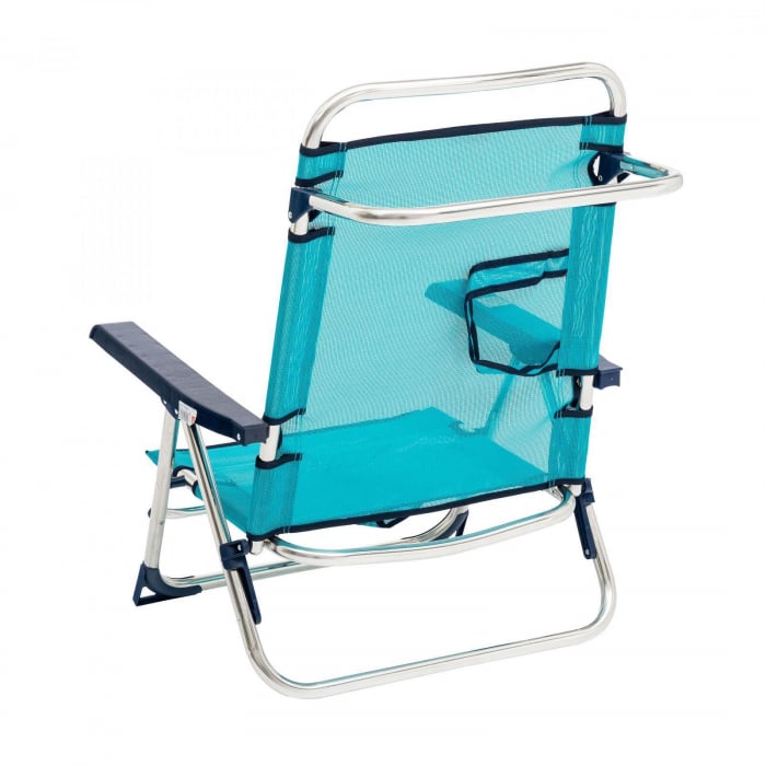 Scaun pliant plaja cu spatar reglabil, structura aluminiu, turcoaz, Alco 606ALF-0030 [5]
