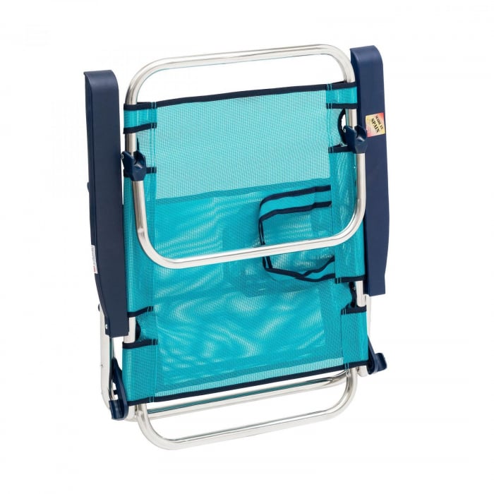 Scaun pliant plaja cu spatar reglabil, structura aluminiu, turcoaz, Alco 606ALF-0030 [4]