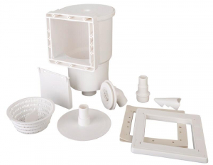 Set piscina prefabricata ATLANTIS rotunda cu pereti metalici albi ф550 х h 132cm [5]