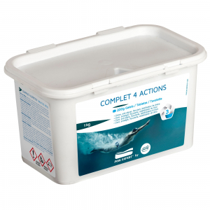 Tratamente Piscina - Clor Complet 4 actiuni 1 Kg tablete 250 g