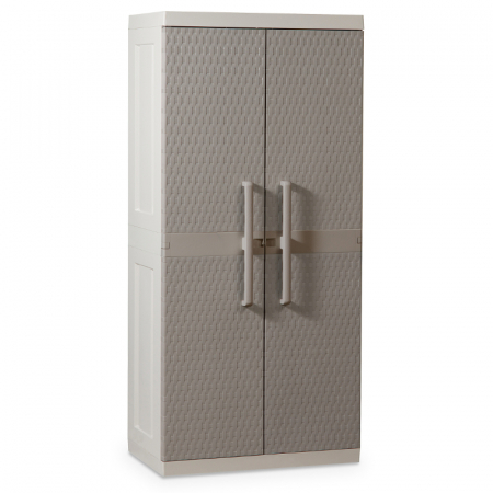 TERASA SI CURTE - Dulap de gradina Toomax Rattan Mega Utility Gri 89x54x190 cm