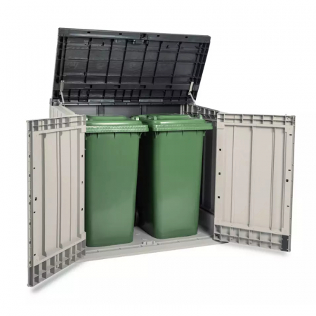 Dulap de gradina Toomax 145x85x125 cm STORA WAY PLUS XL Gri [2]