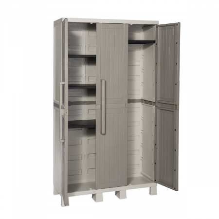 Dulap de gradina Toomax Wood Midi Gri 97x37x173 cm [1]
