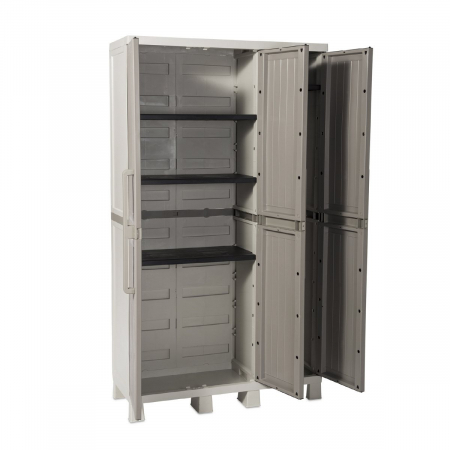 Dulap de gradina Toomax Wood Midi Gri 97x37x173 cm [2]