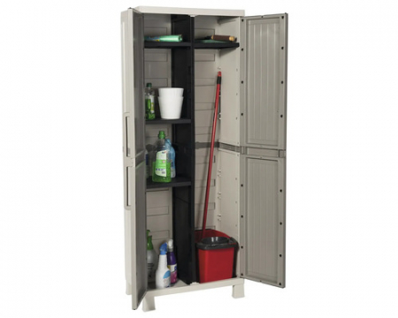 Dulap de gradina Toomax Wood Midi Gri 65x37x173 cm [2]