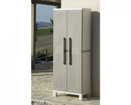 Dulap de gradina Toomax Wood Midi Gri 65x37x173 cm [3]