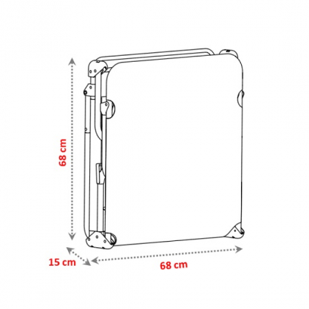 Sezlong pliabil plaja Alco, structura aluminiu, turcoaz, 191 x 67 x 30 cm [7]