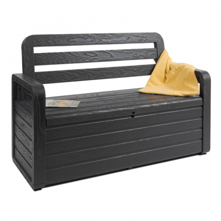 Banca de gradina cu lada Toomax Foreverspring Antracit 132,5x58x89 cm [1]
