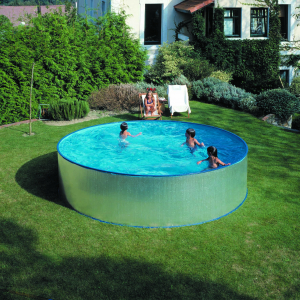 Piscine Metalice Supraterane - Set piscina metalica Gre rotunda cu pereti tabla ф350 x h 90cm