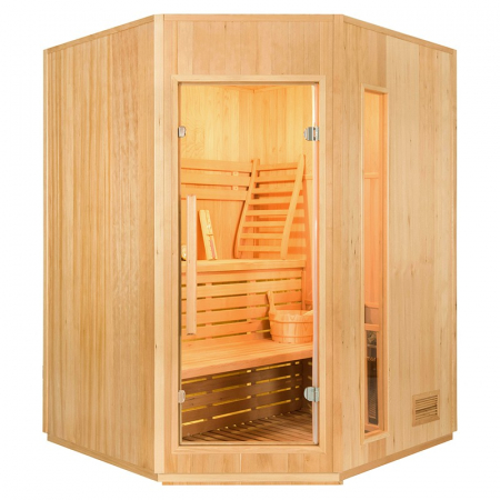 Sauna traditionala finlandeza de colt ZEN 3C [2]