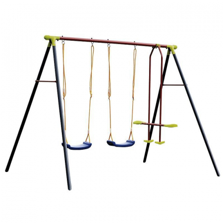 Pentru copii - Set leagane copii cu 2 scaune si 1 leagan tandem - 2 m