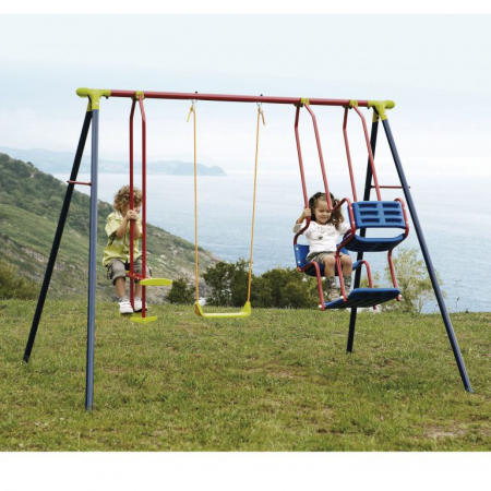 Set leagane copii cu 1 leagan tandem, 1 scaun si 1 gondola - 2 m [0]