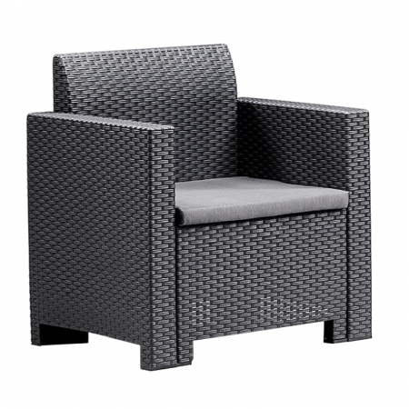 Set mobilier balcon 2 persoane Bica Nebraska Terrace grafit [1]