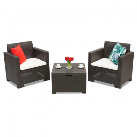 Set mobilier balcon 2 persoane Bica Nebraska Terrace maro [3]
