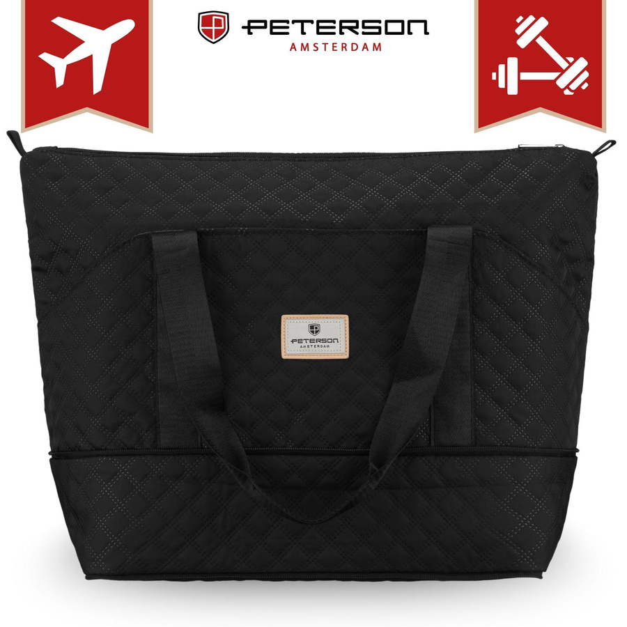 Geantă de antrenament neagră, cu un singur compartiment, din poliester - Peterson PTR-PTN PIK-02-8571 BLAC [3]