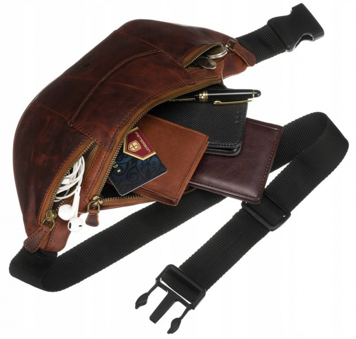 Borseta din piele naturala Peterson PTR-PTN 2507-OLH-0205 [6]