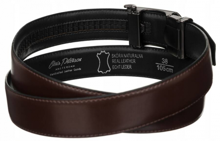 Curea barbati din piele naturala Peterson PTR-PTN AB35-135-03-PU [4]