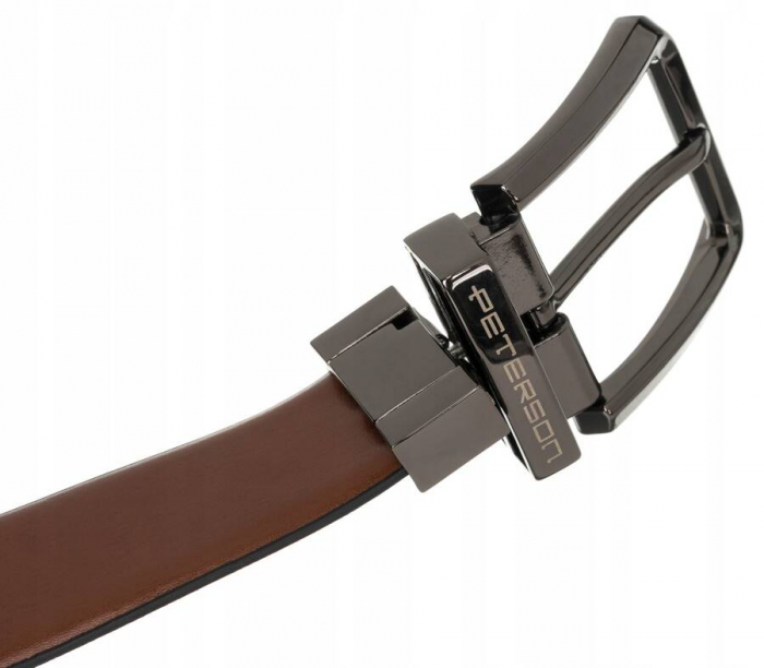 Curea barbati din piele naturala Peterson PTR-PTN RB35-135-MET B-B [6]