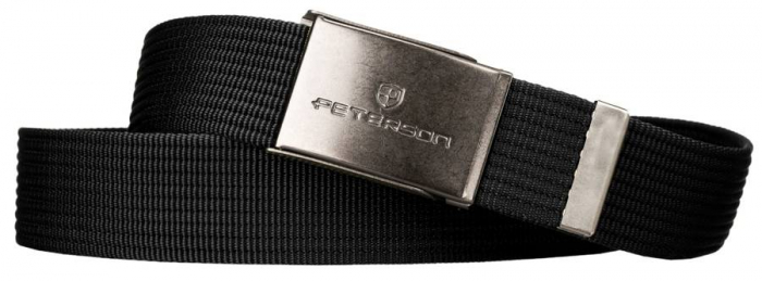 Czarny, parciany pasek męski — Peterson [3]