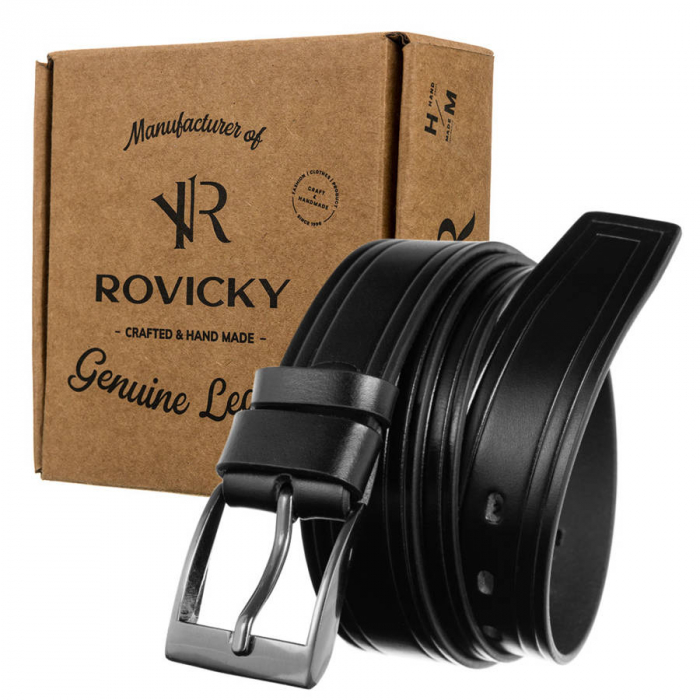Curea barbati din piele naturala Rovicky PRS-05-G-105-0603 BL-2 [1]