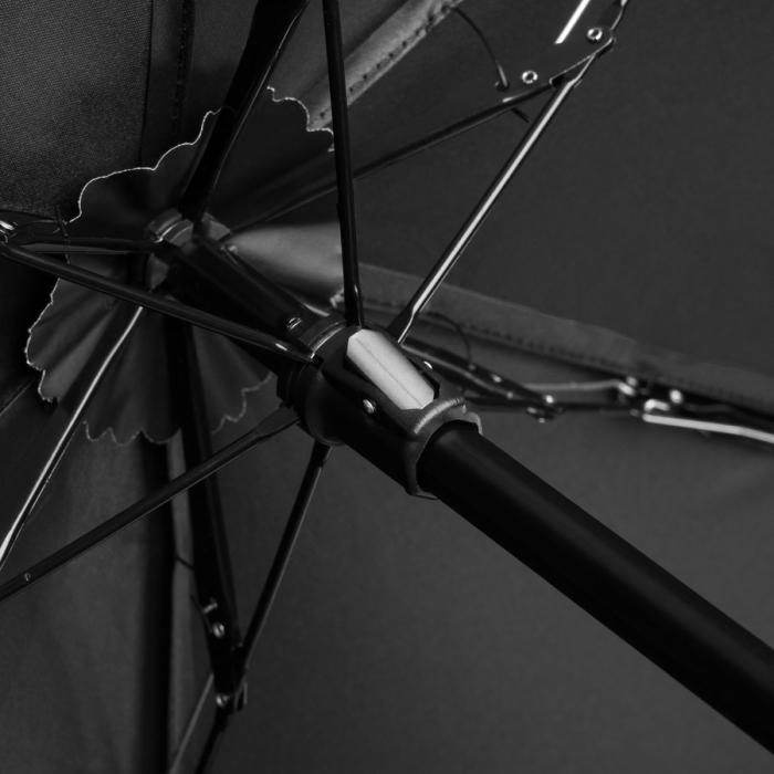 Czarny, składany mini parasol podróżny - Peterson [8]