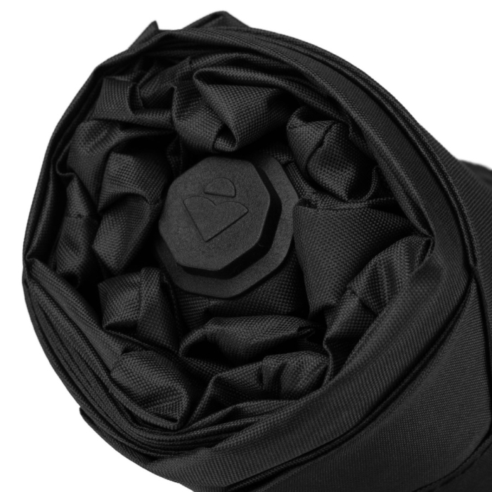 Czarny, składany mini parasol podróżny - Peterson [10]