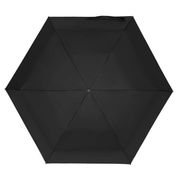 Czarny, składany mini parasol podróżny - Peterson [3]