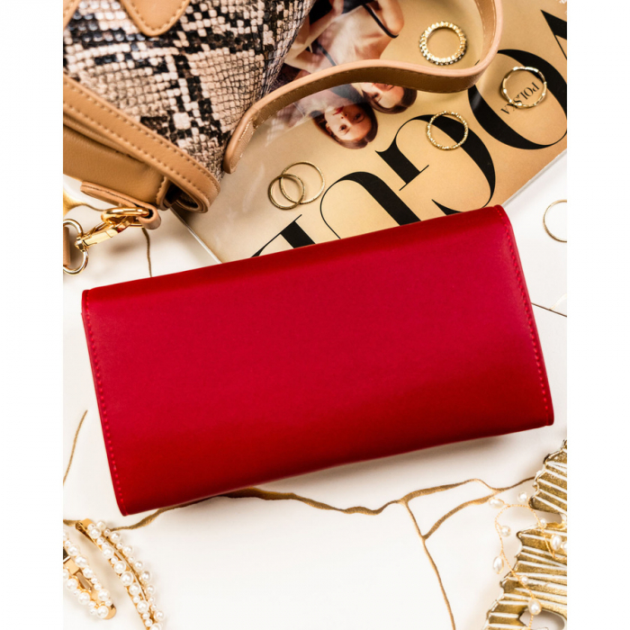 Portofel din piele pentru femei Peterson PTR-PTN PS122-HNL RED [4]