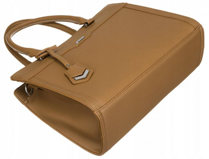 Geanta shopper de dama eleganta, incapatoare, din piele ecologica - Rovicky R-072-02-0324 BEI [8]