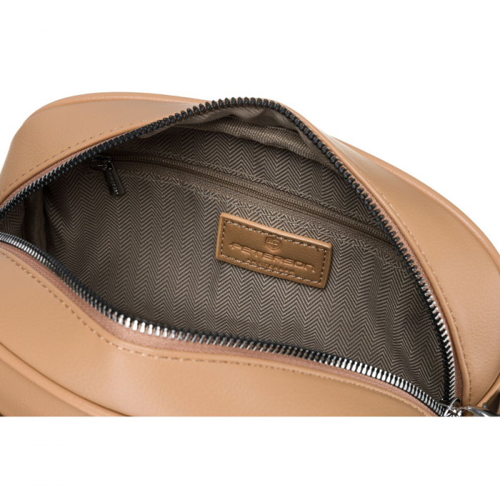 Geantă de damă urbană, bej, din piele ecologică, geantă crossbody Peterson PTR-PTN STY-2-PIL BAIGE [6]