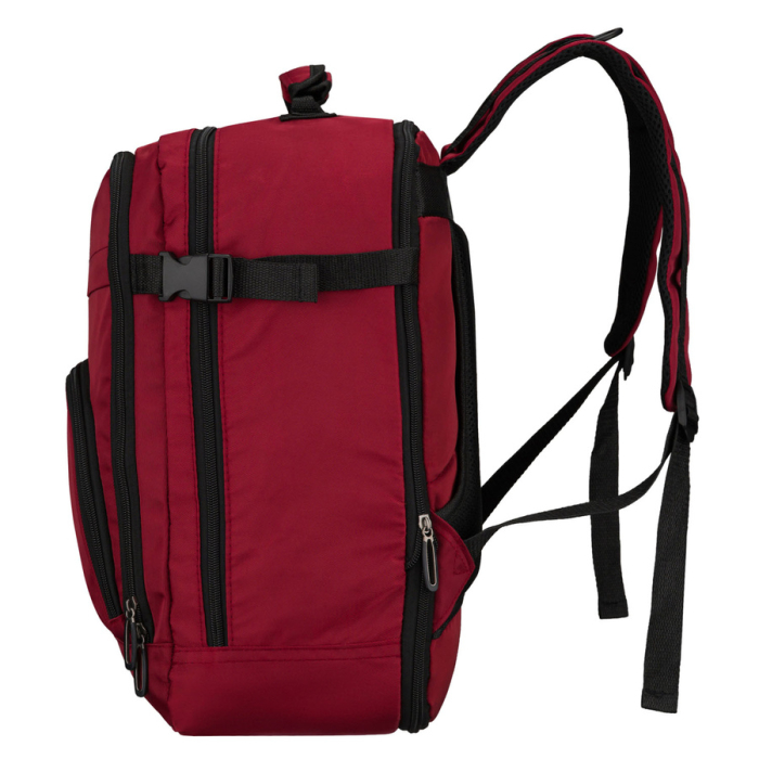 Rucsac de cabină din poliester bordo cu închidere cu fermoar - Peterson Weekender [4]