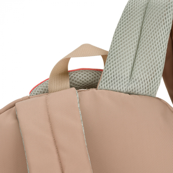 Rucsac școlar pentru copii din poliester bej și roz cu compartiment pentru laptop - Peterson PTR-PTN 8592-1372 BEIGE [12]