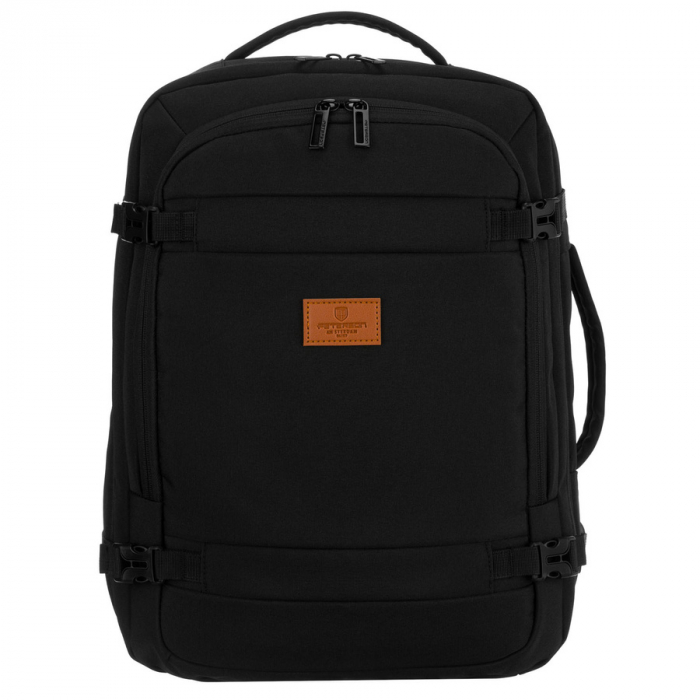 Rucsac de călătorie negru din poliester, perfect pentru bagajul de mână - Peterson PTR-PTN BHX-04 -0048 Bl [2]