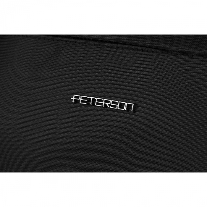 Geantă pentru cosmetice de călătorie din poliester neagră pentru bărbați cu închidere cu fermoar - Peterson PTR-PTN KOS-YG-02 BLACK [8]