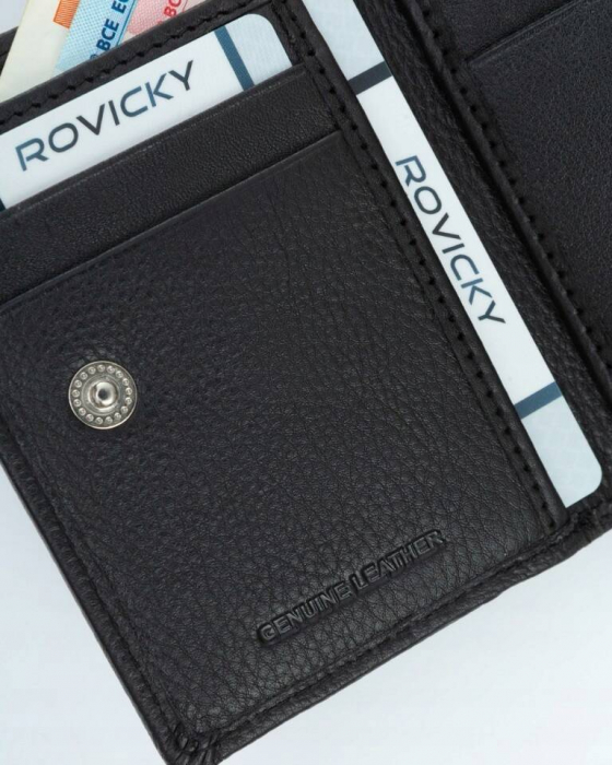Portofel dama din piele naturala Rovicky PTR-R-23-17-LFN-2978 BL [7]