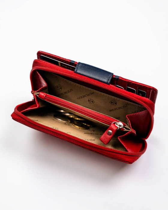 Portofel dama din piele naturala Peterson PTR-PTN KA-28-9689 RED/N [8]