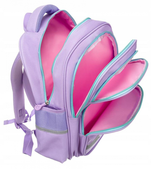 Rucsac de școală mov cu bretele reglabile - Peterson PTR-PTN PS1-6036 PUR [5]